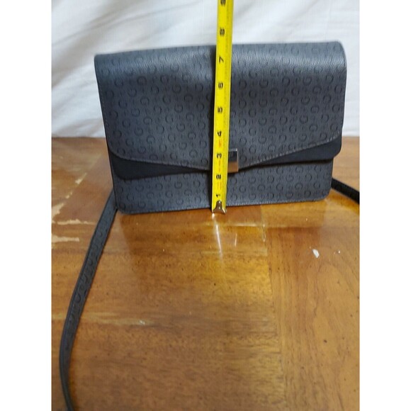 Guess Logo Sling Gray And Black Crossbody Bag Purse‎ With Adjustable Strap - Picture 6 of 6